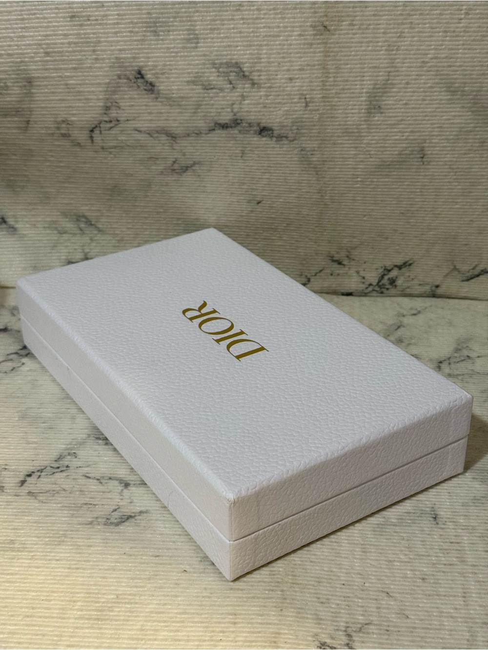 Dior Rectangular White Pebbled Box (Interior Divided Section) Box Only - Picture 3 of 9